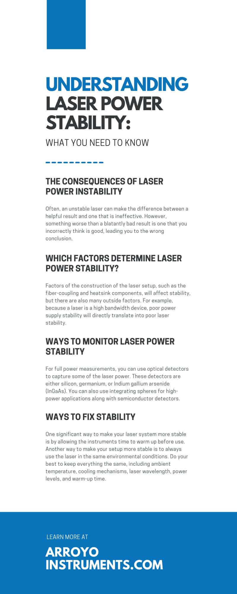 Understanding Laser Power Stability: What You Need To Know